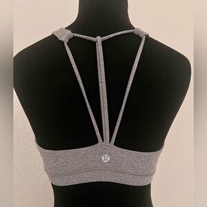 Lululemon Free To Be Serene High Neck Sports Bra Gray Size 8